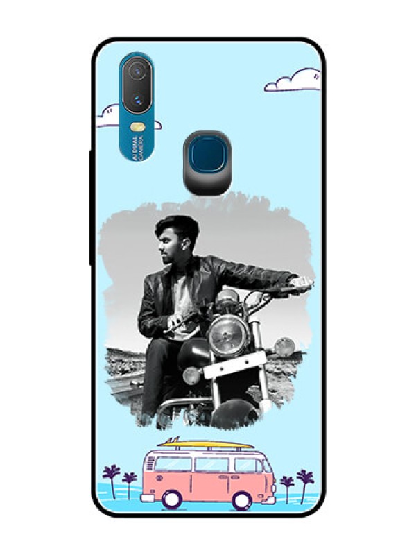 Custom Vivo Y11 (2019) Photo Printing on Glass Case  - Travel & Adventure Design