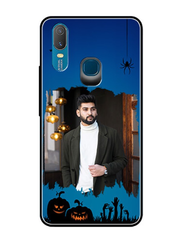 Custom Vivo Y11 (2019) Photo Printing on Glass Case  - with pro Halloween design 