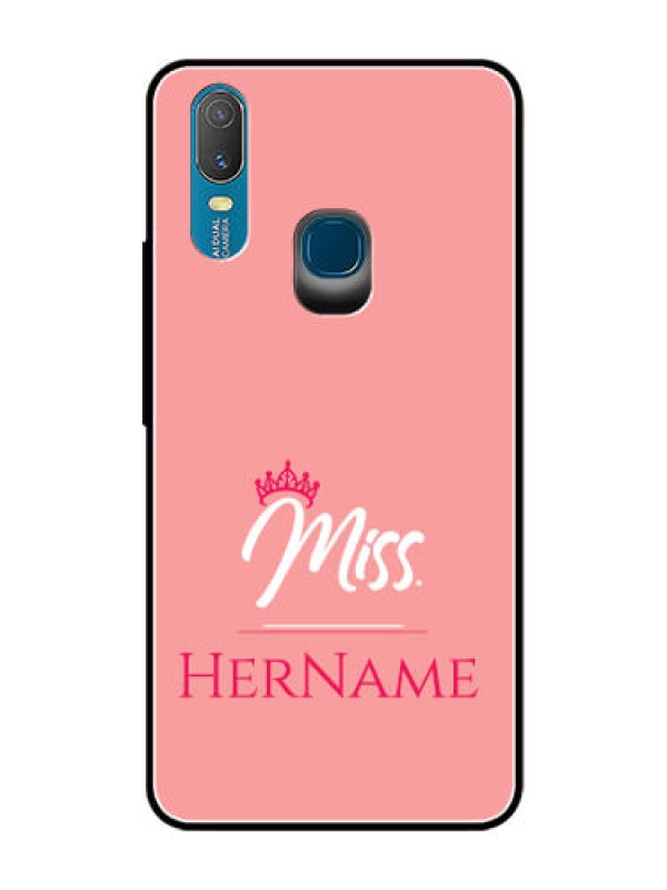 Custom Vivo Y11 (2019) Custom Glass Phone Case Mrs with Name