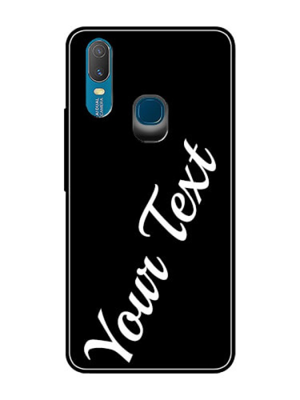 Custom Vivo Y11 (2019) Custom Glass Mobile Cover with Your Name