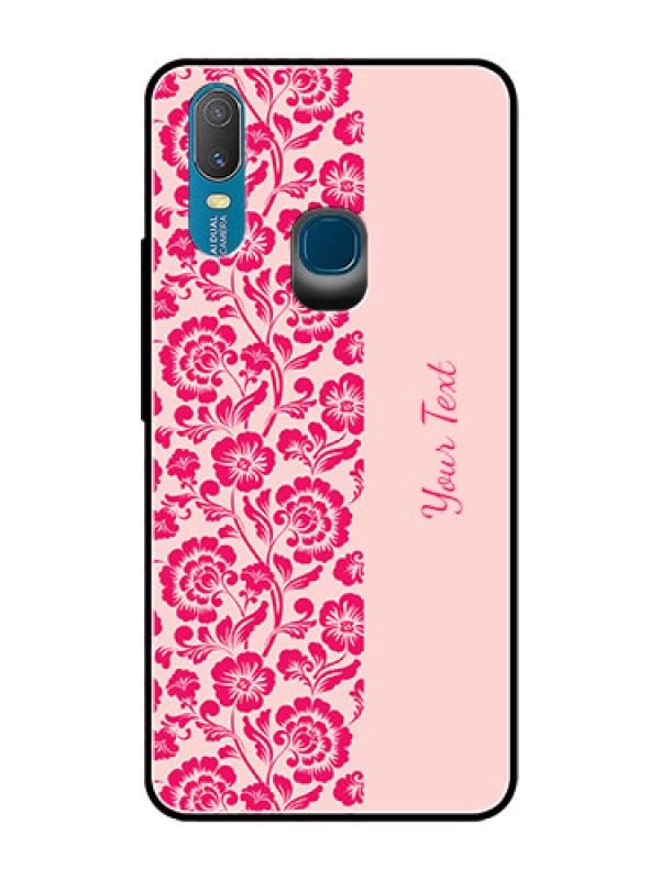 Custom Vivo Y11 (2019) Custom Glass Phone Case - Attractive Floral Pattern Design