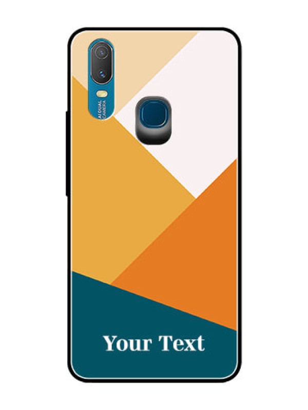 Custom Vivo Y11 (2019) Personalized Glass Phone Case - Stacked Multi-colour Design