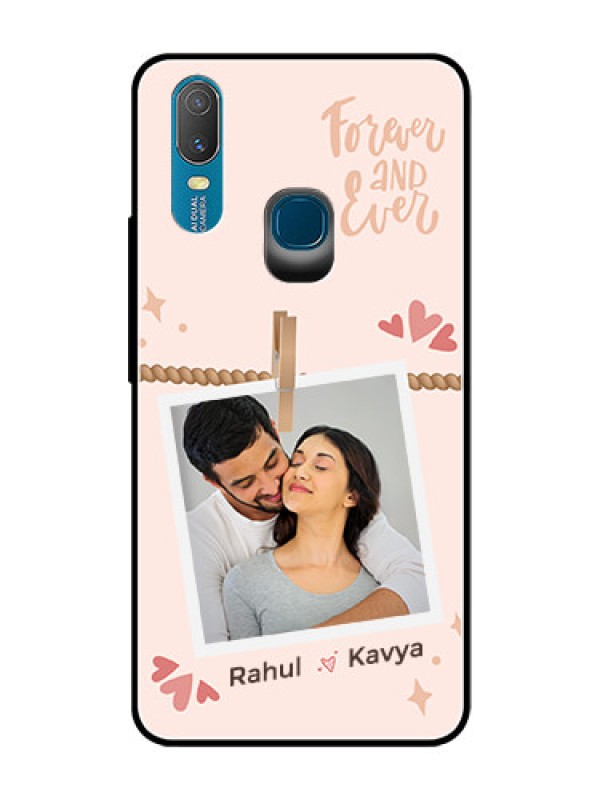 Custom Vivo Y11 (2019) Custom Glass Phone Case - Forever and ever love Design