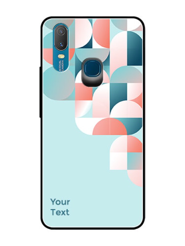 Custom Vivo Y11 (2019) Custom Glass Phone Case - Stylish Semi-circle Pattern Design