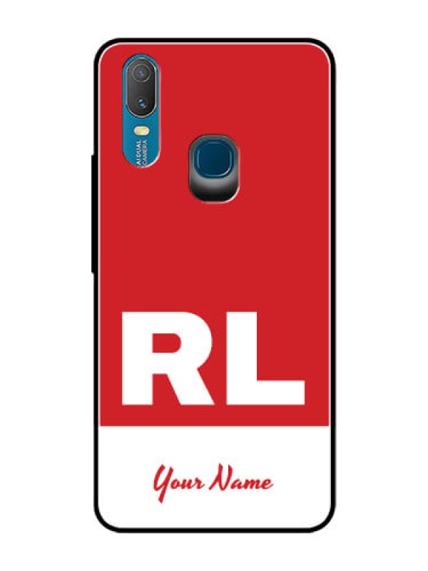 Custom Vivo Y11 (2019) Personalized Glass Phone Case - dual tone custom text Design