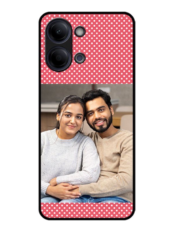 Custom Vivo Y11 5G Custom Glass Phone Case - White Dotted Design