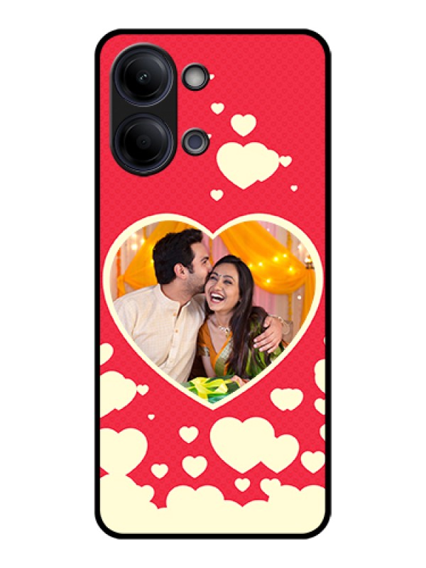 Custom Vivo Y11 5G Custom Glass Phone Case - Love Symbols Phone Cover Design