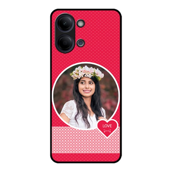 Vivo Y11 5G Custom Glass Phone Case - Pink Color Pattern Design