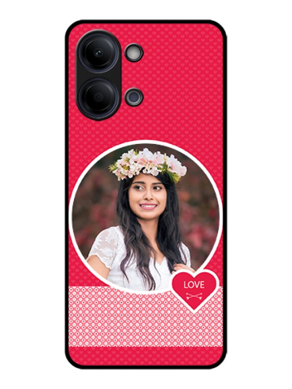 Custom Vivo Y11 5G Custom Glass Phone Case - Pink Color Pattern Design