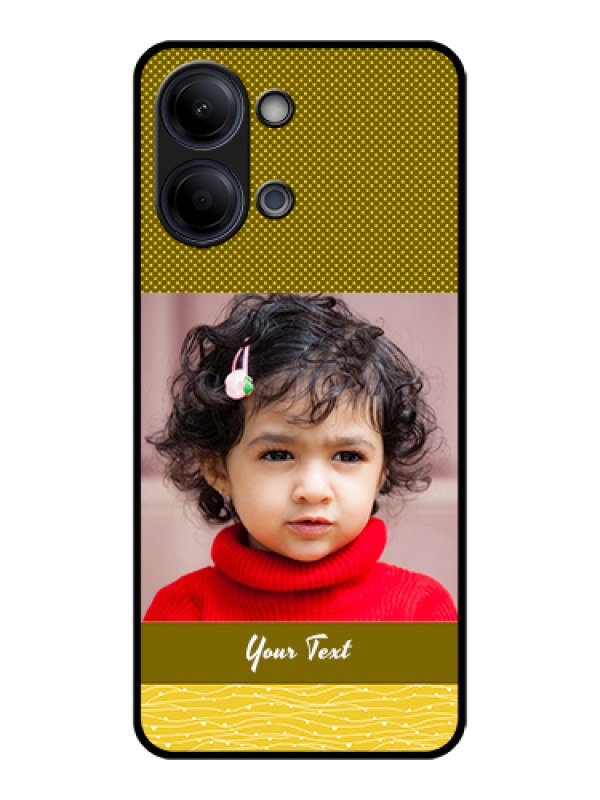Custom Vivo Y11 5G Custom Glass Phone Case - Simple Green Color Design