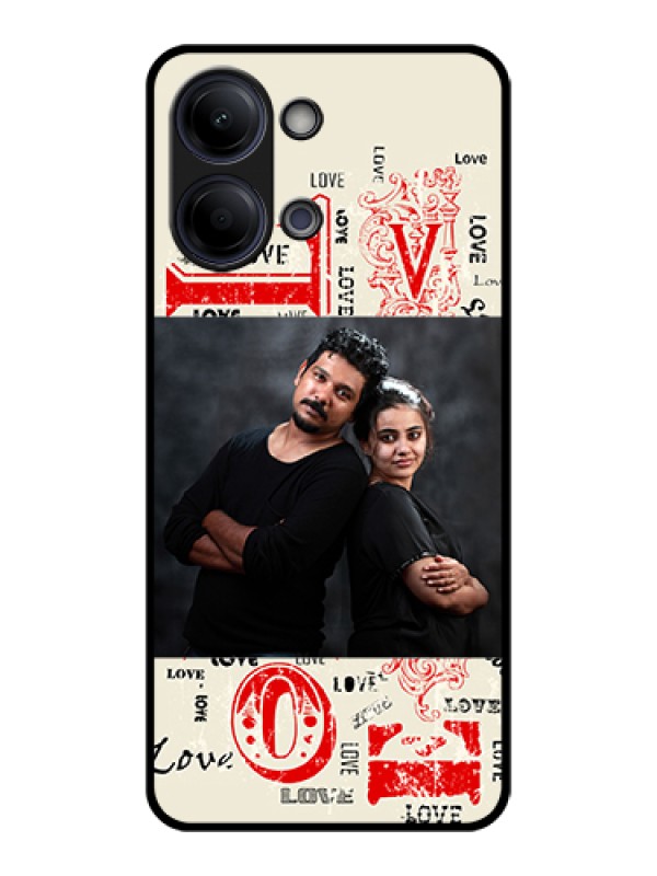 Custom Vivo Y11 5G Custom Glass Phone Case - Trendy Love Design Case