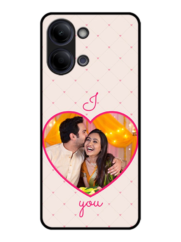 Custom Vivo Y11 5G Custom Glass Phone Case - Heart Shape Design