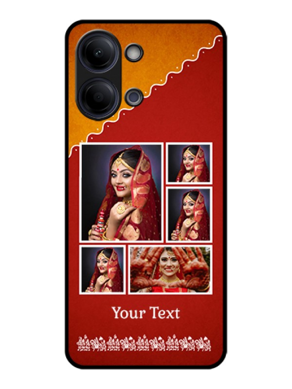 Custom Vivo Y11 5G Custom Glass Phone Case - Wedding Pic Upload Design