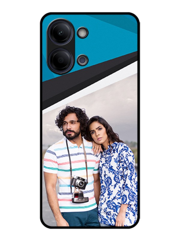 Custom Vivo Y11 5G Custom Glass Phone Case - Simple Pattern Photo Upload Design
