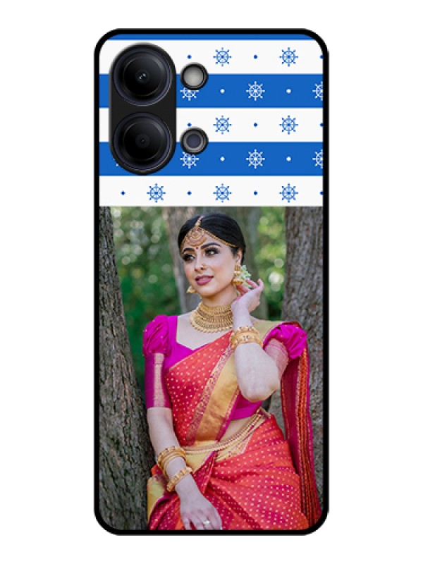 Custom Vivo Y11 5G Custom Glass Phone Case - Snow Pattern Design