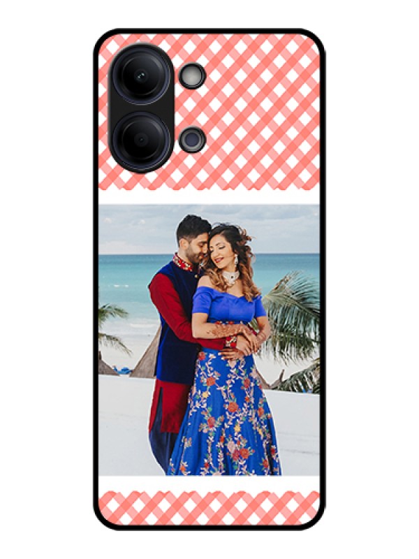 Custom Vivo Y11 5G Custom Glass Phone Case - Pink Pattern Design