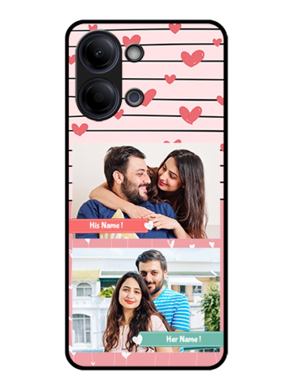Custom Vivo Y11 5G Custom Glass Phone Case - Photo With Heart Design
