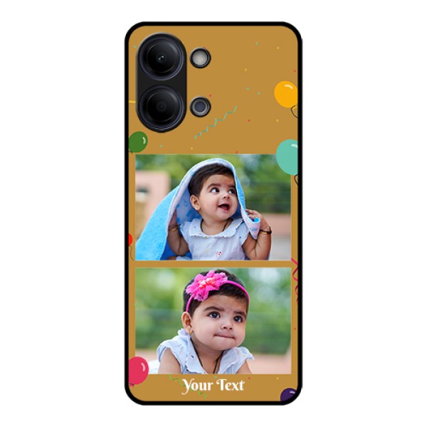 Vivo Y11 5G Custom Glass Phone Case - Image Holder With Birthday Celebrations Design