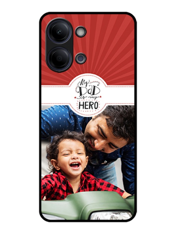 Custom Vivo Y11 5G Custom Glass Phone Case - My Dad Hero Design