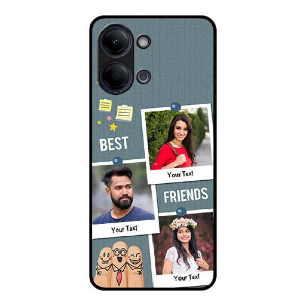Vivo Y11 5G Custom Glass Phone Case - Sticky Frames And Friendship Design Vivo Y11 5G Custom Glass Phone Case - Sticky Frames And Friendship Design
