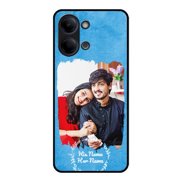 Vivo Y11 5G Custom Glass Phone Case - Blue Color Vintage Design