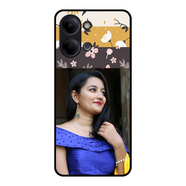 Vivo Y11 5G Custom Glass Phone Case - Stylish Floral Design