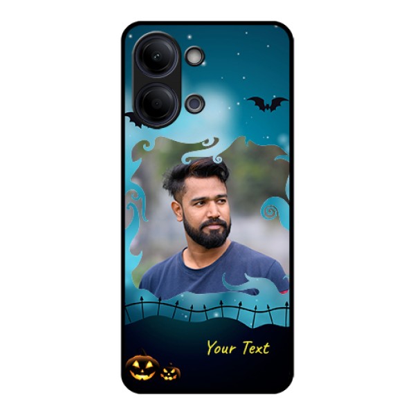 Vivo Y11 5G Custom Glass Phone Case - Halloween Frame Design