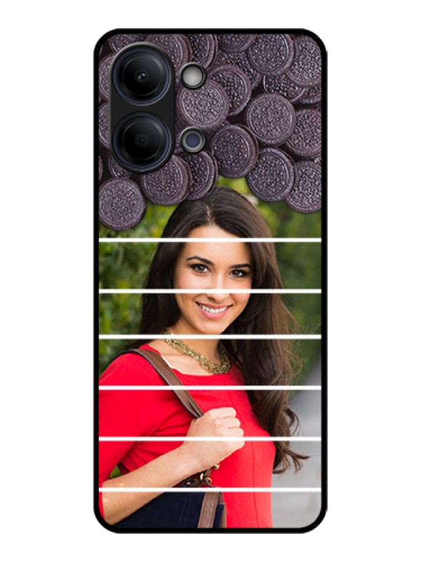 Custom Vivo Y11 5G Custom Glass Phone Case - With Oreo Biscuit Design