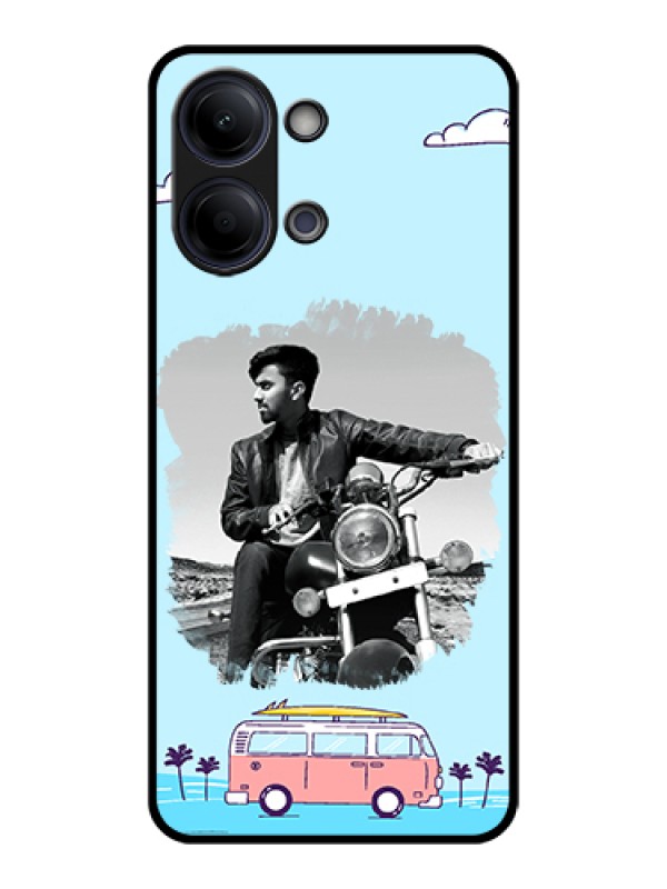 Custom Vivo Y11 5G Custom Glass Phone Case - Travel & Adventure Design