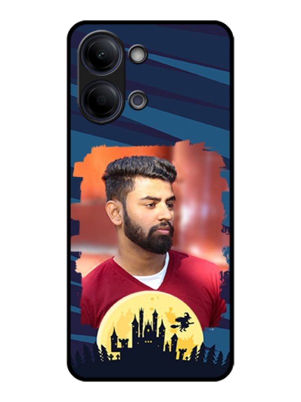 Custom Vivo Y11 5G Custom Glass Phone Case - Halloween Witch Design