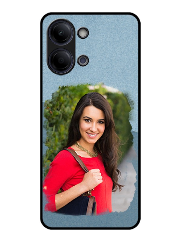 Custom Vivo Y11 5G Custom Glass Phone Case - Grunge Line Art Design