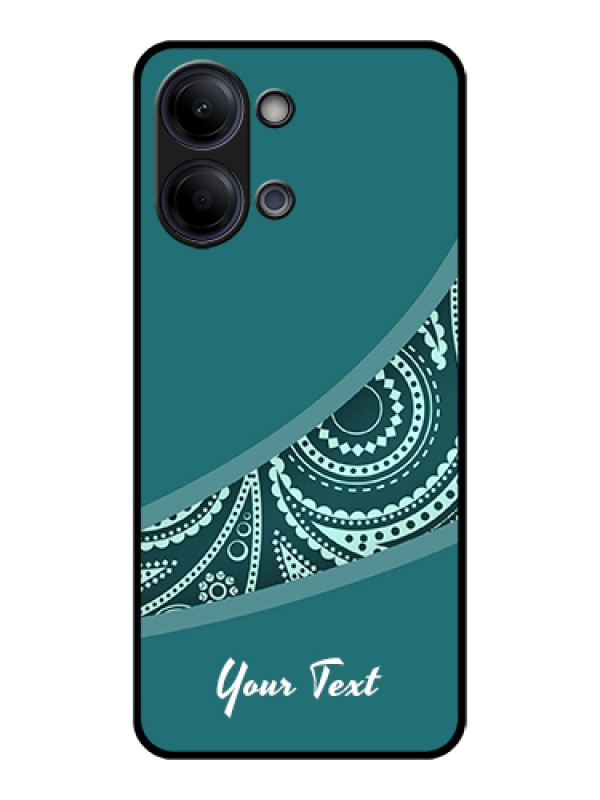 Custom Vivo Y11 5G Custom Glass Phone Case - Semi Visible Floral Design