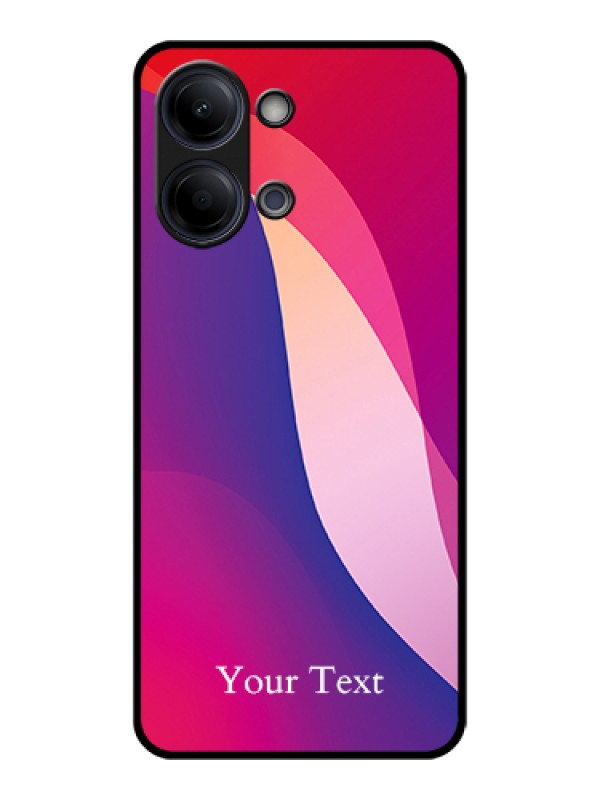 Custom Vivo Y11 5G Custom Glass Phone Case - Digital Abstract Overlap Design