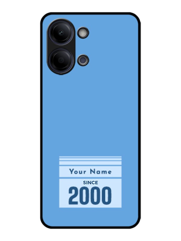 Custom Vivo Y11 5G Custom Glass Phone Case - Custom Year Of Birth Design