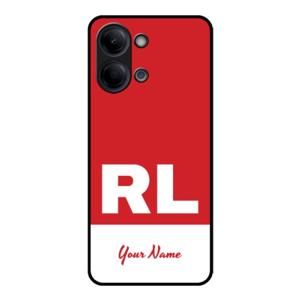 Vivo Y11 5G Custom Glass Phone Case - Dual Tone Custom Text Design