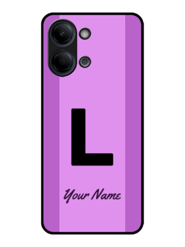 Custom Vivo Y11 5G Custom Glass Phone Case - Tricolor Custom Text Design
