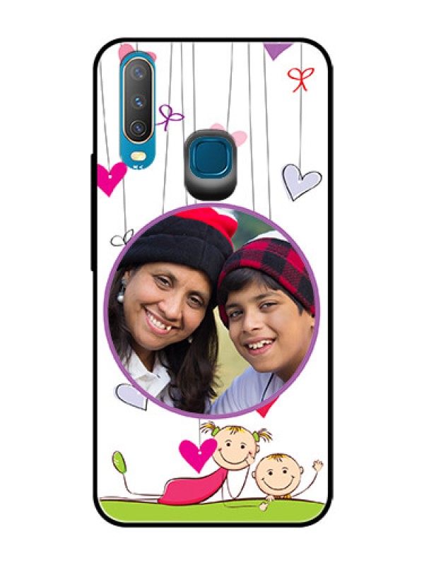 Custom Vivo Y12 Photo Printing on Glass Case  - Cute Kids Phone Case Design