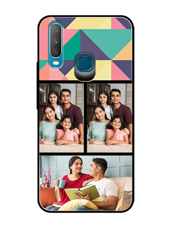 Custom Vivo Y12 Custom Glass Phone Case  - Bulk Pic Upload Design