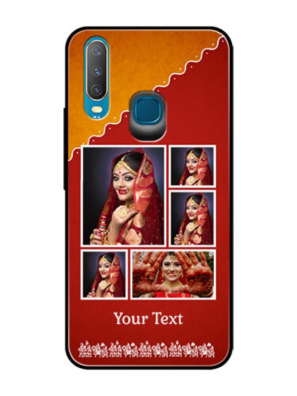 Custom Vivo Y12 Personalized Glass Phone Case  - Wedding Pic Upload Design