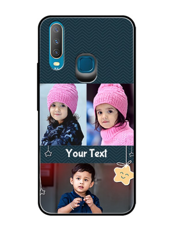 Custom Vivo Y12 Custom Glass Mobile Case  - Hanging Stars Design