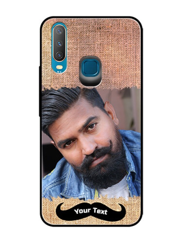 Custom Vivo Y12 Personalized Glass Phone Case  - with Texture Design