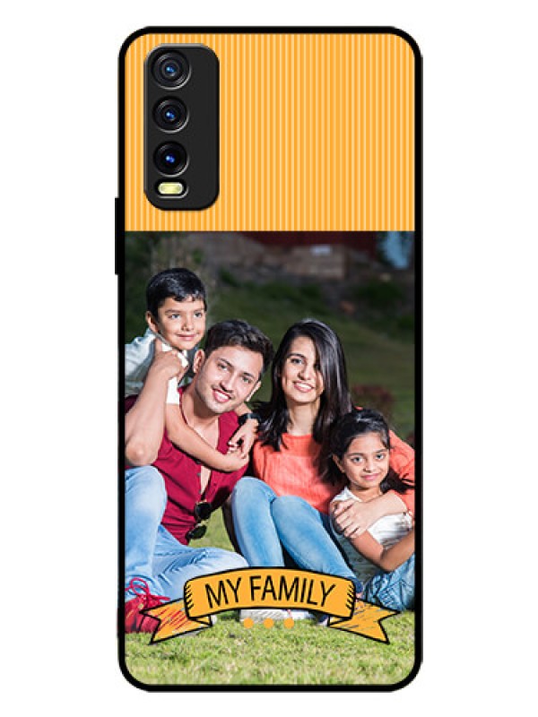 Custom Vivo Y12G Custom Glass Phone Case - My Family Design
