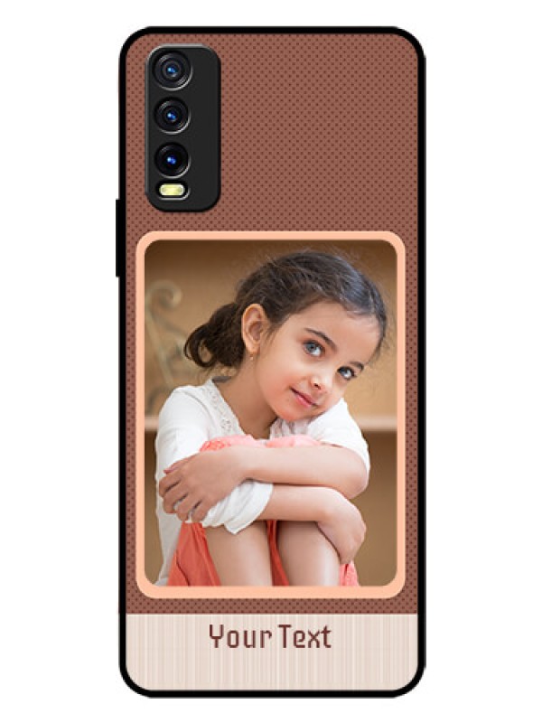 Custom Vivo Y12S Custom Glass Phone Case  - Simple Pic Upload Design