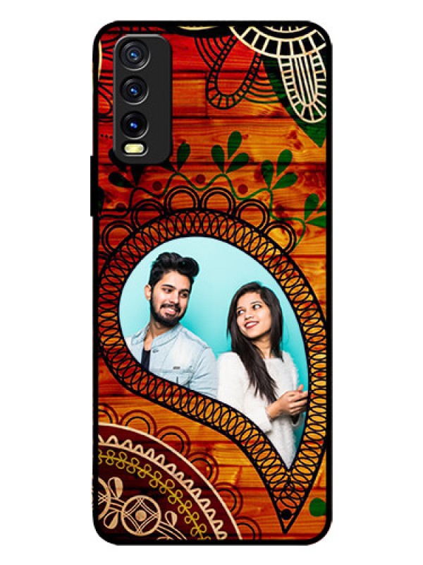 Custom Vivo Y12S Personalized Glass Phone Case  - Abstract Colorful Design