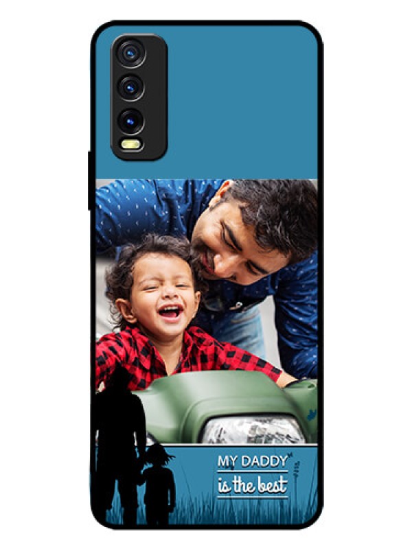 Custom Vivo Y12S Custom Glass Mobile Case  - Best dad design 