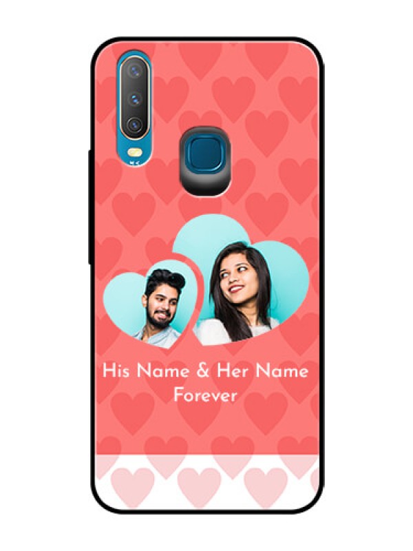Custom Vivo Y15 Personalized Glass Phone Case  - Couple Pic Upload Design