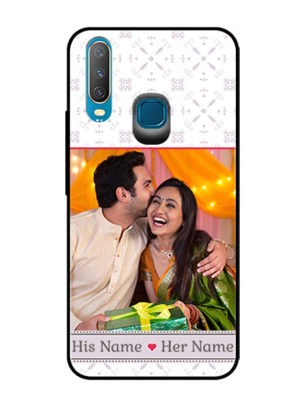 Custom Vivo Y15 Custom Glass Mobile Case  - with Photo and Ethnic Design