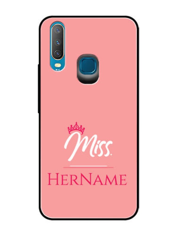 Custom Vivo Y15 Custom Glass Phone Case Mrs with Name
