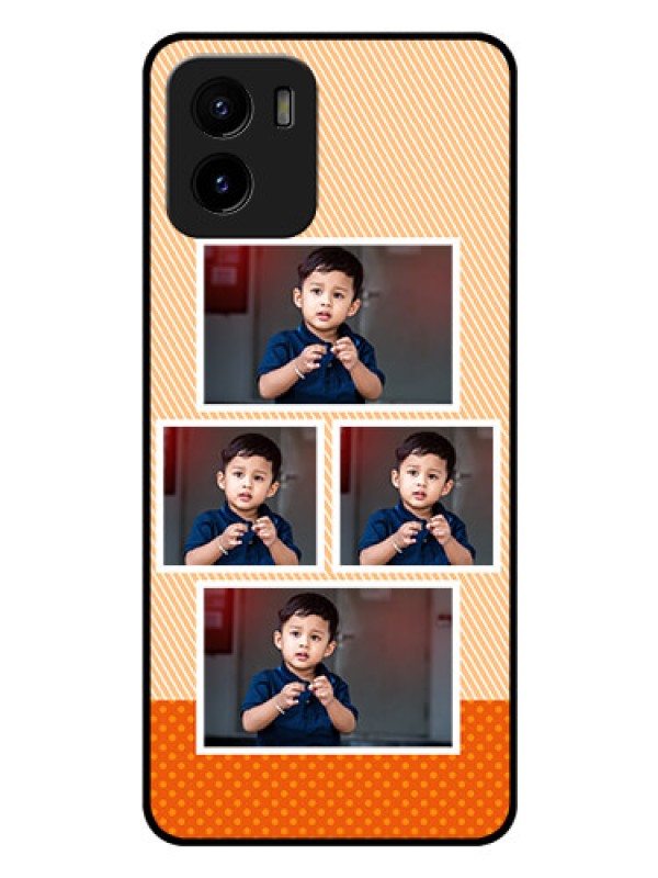 Custom Vivo Y15c Photo Printing on Glass Case - Bulk Photos Upload Design