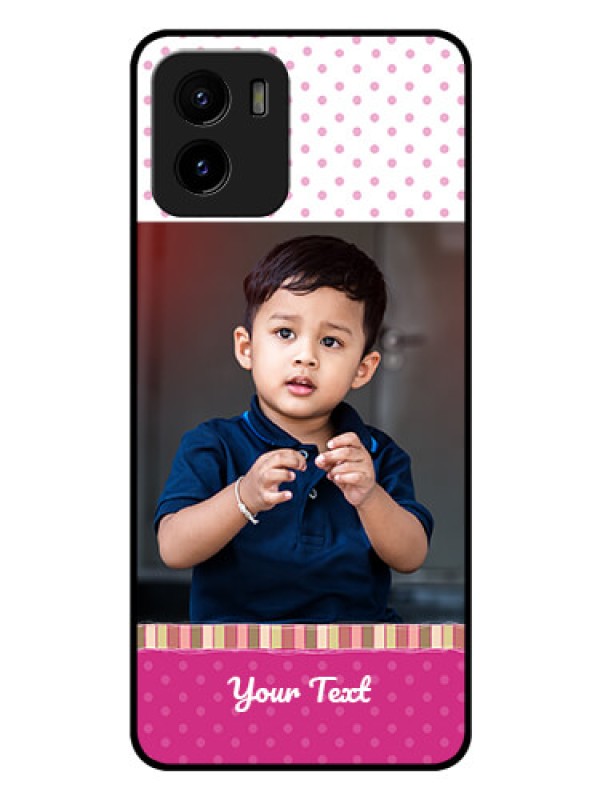 Custom Vivo Y15c Photo Printing on Glass Case - Cute Girls Cover Design